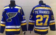 St Louis Blues -27 Alex Pietrangelo Light Blue Home Stitched NHL Jersey