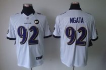 Nike Ravens -92 Haloti Ngata White With Art Patch Men Stitched NFL Limited Jersey Nike Ravens -92 Haloti Ngata White With Art Patch Men Stitched NFL Limited Jersey
