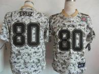 Nike New York Giants #80 Victor Cruz Camo Men's Stitched NFL Elite USMC Jersey