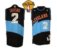 Cleveland Cavaliers -2 Kyrie Irving Black ABA Hardwood Classic Fashion The Finals Patch Stitched NBA