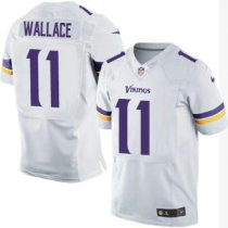 Nike Minnesota Vikings -11 Mike Wallace White Stitched NFL Elite Jersey Nike Minnesota Vikings -11 Mike Wallace White Stitched NFL Elite Jersey
