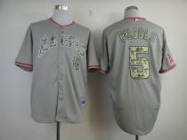 Los Angeles Angels of Anaheim -5 Albert Pujols Grey USMC Cool Base Stitched MLB Jersey Los Angeles Angels of Anaheim -5 Albert Pujols Grey USMC Cool Base Stitched MLB Jersey
