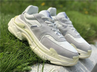 Authentic Balenciaga triple S White grey