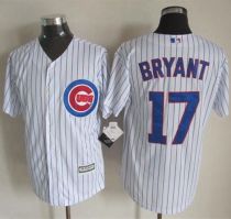 Chicago Cubs -17 Kris Bryant White Strip New Cool Base Stitched MLB Jersey Chicago Cubs -17 Kris Bryant White Strip New Cool Base Stitched MLB Jersey