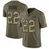 Nike Bills -22 Vontae Davis Olive Camo Stitched NFL Limited 2017 Salute To Service Jersey