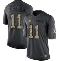 Arizona Cardinals -11 Larry Fitzgerald Nike Anthracite 2016 Salute to Service Jersey