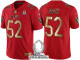 OAKLAND RAIDERS -52 KHALIL MACK AFC 2017 PRO BOWL RED GOLD LIMITED JERSEY