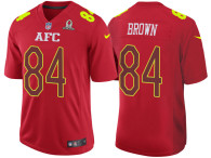 2017 PRO BOWL AFC ANTONIO BROWN RED GAME JERSEY