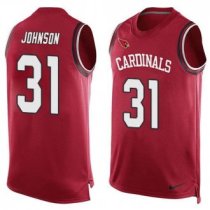 Nike Arizona Cardinals -31 David Johnson Red Team Color Men's Stitched NFL Limited Tank Top Jersey