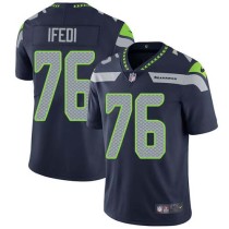 Nike Seahawks -76 Germain Ifedi Steel Blue Team Color Men's Stitched NFL Vapor Untouchable Limited J Nike Seahawks -76 Germain Ifedi Steel Blue Team Color Men's Stitched NFL Vapor Untouchable Limited J
