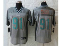 NEW Miami Dolphins -91 Wake Grey Jerseys(Vapor Elite) NEW Miami Dolphins -91 Wake Grey Jerseys(Vapor Elite)
