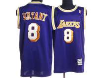 Mitchell and Ness Los Angeles Lakers -8 Kobe Bryant Stitched Purple Throwback NBA Jersey Mitchell and Ness Los Angeles Lakers -8 Kobe Bryant Stitched Purple Throwback NBA Jersey
