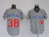 Chicago Cubs -38 Carlos Zambrano Stitched Grey MLB Jersey Chicago Cubs -38 Carlos Zambrano Stitched Grey MLB Jersey