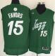 Utah Jazz -15 Derrick Favors Green 2016-2017 Christmas Day Stitched NBA Jersey