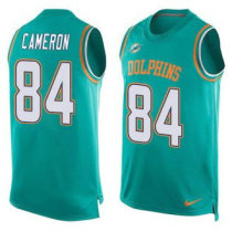 Nike Miami Dolphins -84 Jordan Cameron Aqua Green Team Color Stitched NFL Limited Tank Top Jersey Nike Miami Dolphins -84 Jordan Cameron Aqua Green Team Color Stitched NFL Limited Tank Top Jersey