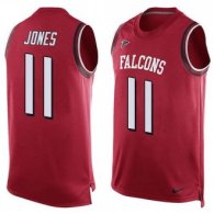 Nike Atlanta Falcons 11 Julio Jones Red Team Color Stitched NFL Limited Tank Top Jersey