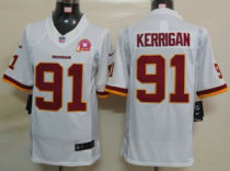 Nike Redskins -91 Ryan Kerrigan White With 80TH Patch Stitched NFL Limited Jersey Nike Redskins -91 Ryan Kerrigan White With 80TH Patch Stitched NFL Limited Jersey