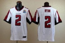 Nike Falcons 2 Matt Ryan White With Hall of Fame 50th Patch Stitched NFL Elite Jersey Nike Falcons 2 Matt Ryan White With Hall of Fame 50th Patch Stitched NFL Elite Jersey