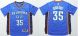 Oklahoma City Thunder -35 Kevin Durant Blue Short Sleeve Stitched NBA Jersey