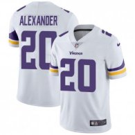 Nike Vikings -20 Mackensie Alexander White Stitched NFL Vapor Untouchable Limited Jersey