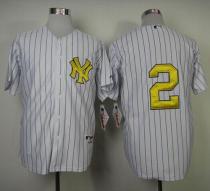 New York Yankees -2 Derek Jeter White Fashion Gold w Commemorative Retirement Patch Stitched MLB Jer New York Yankees -2 Derek Jeter White Fashion Gold w Commemorative Retirement Patch Stitched MLB Jer
