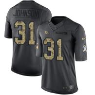 Arizona Cardinals -31 David Johnson Nike Anthracite 2016 Salute to Service Jersey