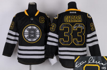 Autographed Boston Bruins -33 Zdeno Chara Black Ice Stitched NHL Jersey Autographed Boston Bruins -33 Zdeno Chara Black Ice Stitched NHL Jersey