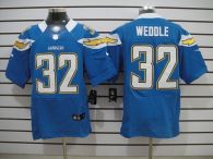 Nike San Diego Chargers #32 Eric Weddle Electric Blue Alternate Men‘s Stitched NFL Elite Jersey
