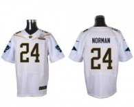 Nike Carolina Panthers -24 Josh Norman White 2016 Pro Bowl Stitched NFL Elite Jersey