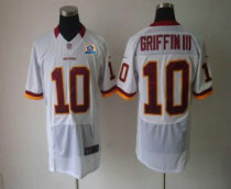 Nike Redskins -10 Robert Griffin III White With Hall of Fame 50th Patch Stitched NFL Elite Jersey Nike Redskins -10 Robert Griffin III White With Hall of Fame 50th Patch Stitched NFL Elite Jersey