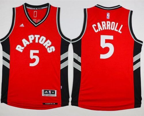 Toronto Raptors -5 DeMarre Carroll Red Stitched NBA Jersey