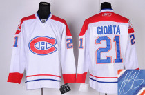 Autographed Montreal Canadiens -21 Brian Gionta Stitched White Heritage Classic Style NHL Jerse Autographed Montreal Canadiens -21 Brian Gionta Stitched White Heritage Classic Style NHL Jerse