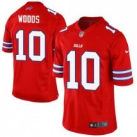 Nike Buffalo Bills -10 Robert Woods Red Stitched NFL Elite Rush Jersey