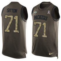 Nike Packers -71 Josh Sitton Green Stitched NFL Limited Salute To Service Tank Top Jersey Nike Packers -71 Josh Sitton Green Stitched NFL Limited Salute To Service Tank Top Jersey