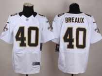 Nike New Orleans Saints #40 Delvin Breaux White Men's Stitched NFL Elite Jersey Nike New Orleans Saints #40 Delvin Breaux White Men's Stitched NFL Elite Jersey