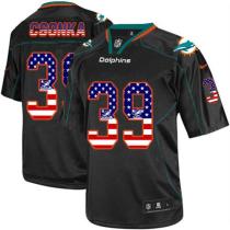 Nike Miami Dolphins #39 Larry Csonka Black Men's Stitched NFL Elite USA Flag Fashion Jersey Nike Miami Dolphins #39 Larry Csonka Black Men's Stitched NFL Elite USA Flag Fashion Jersey