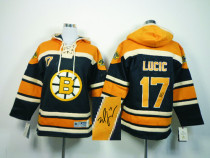 Autographed Boston Bruins -17 Milan Lucic Black Sawyer Hooded Sweatshirt Stitched NHL Jersey Autographed Boston Bruins -17 Milan Lucic Black Sawyer Hooded Sweatshirt Stitched NHL Jersey