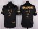 Nike Philadelphia Eagles -7 Sam Bradford Black Stitched NFL Elite Pro Line Gold Collection Jersey