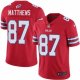 Nike Bills -87 Jordan Matthews Red Stitched NFL Limited Rush Jersey
