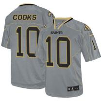 Nike New Orleans Saints #10 Brandin Cooks Lights Out Grey Men's Stitched NFL Elite Jersey