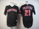 Cincinnati Reds -21 Todd Frazier Black Stitched MLB Jersey