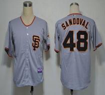 San Francisco Giants #48 Pablo Sandoval Grey 2012 Road 2 Stitched MLB Jersey San Francisco Giants #48 Pablo Sandoval Grey 2012 Road 2 Stitched MLB Jersey
