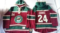 Minnesota Wild -24 Matt Cooke Red Sawyer Hooded Sweatshirt Stitched NHL Jersey Minnesota Wild -24 Matt Cooke Red Sawyer Hooded Sweatshirt Stitched NHL Jersey