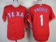Texas Rangers #1 Elvis Andrus Red Stitched MLB Jersey