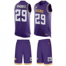 Vikings #29 Xavier Rhodes Purple Team Color Stitched NFL Limited Tank Top Suit Jersey Vikings #29 Xavier Rhodes Purple Team Color Stitched NFL Limited Tank Top Suit Jersey