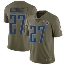 Nike Titans -27 Eddie George Olive Stitched NFL Limited 2017 Salute to Service Jersey Nike Titans -27 Eddie George Olive Stitched NFL Limited 2017 Salute to Service Jersey