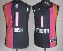 Miami Heat -1 Chris Bosh Black ABA Hardwood Classic Stitched NBA Jersey Miami Heat -1 Chris Bosh Black ABA Hardwood Classic Stitched NBA Jersey