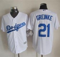 Los Angeles Dodgers -21 Zack Greinke White New Cool Base Stitched MLB Jersey Los Angeles Dodgers -21 Zack Greinke White New Cool Base Stitched MLB Jersey