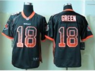 NEW Cincinnati Bengals -18 Green Black Jerseys(Drift Fashion Elite)