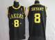 Mitchell and Ness Los Angeles Lakers -8 Kobe Bryant Stitched Black Throwback NBA Jersey